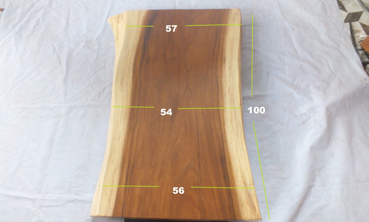 Suar Wood Countertop | 0006-565457 | 31.5″ Live Edge Solid Wood Slab