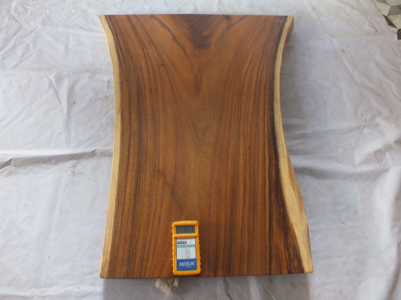 Suar Wood Countertop | 0007-565675 | 31.5″ Live Edge Solid Wood Slab