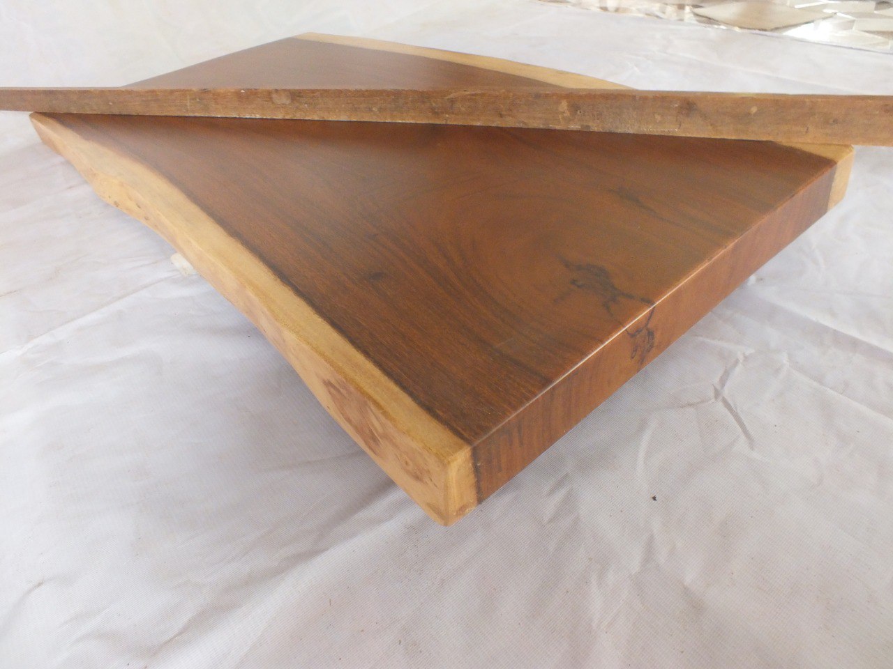 Suar Wood Countertop | 0002-556063 | 47″ Live Edge Solid Wood Slab