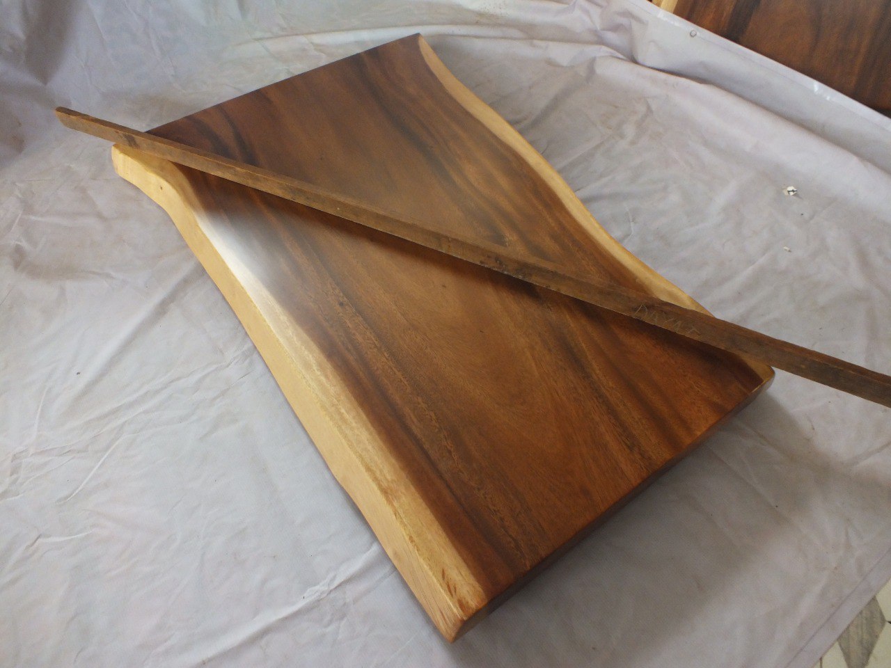 Suar Wood Countertop | 0003-556274 | 47″ Live Edge Solid Wood Slab