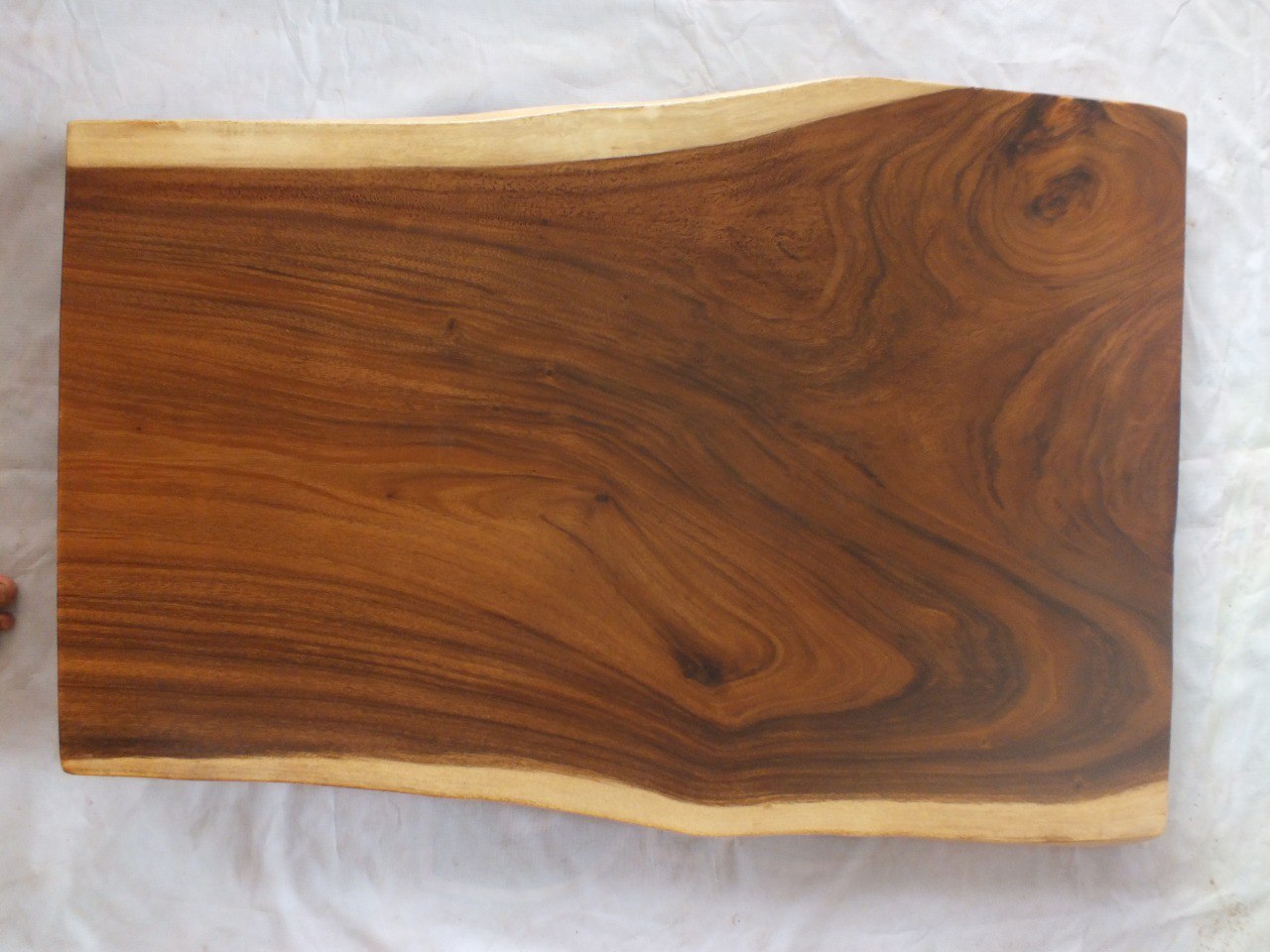 Suar Wood Countertop | 0004-607585 | 47″ Live Edge Solid Wood Slab
