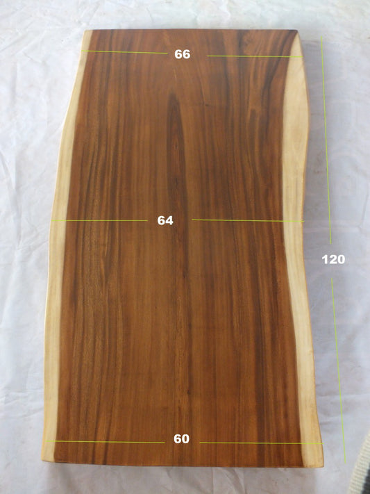 Suar Wood Countertop | 0005-606466 | 47″ Live Edge Solid Wood Slab