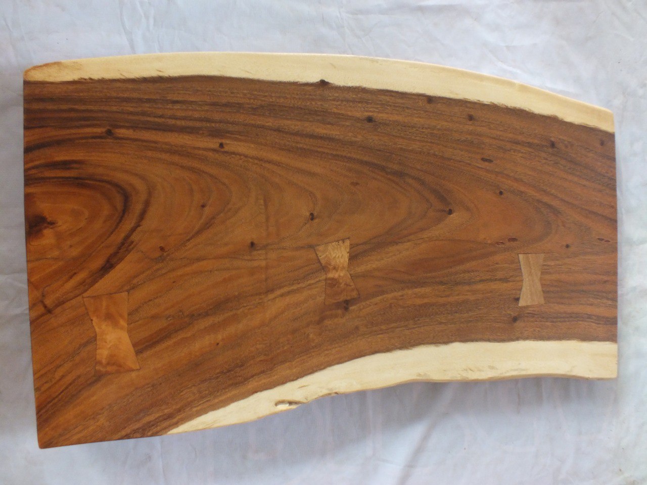 Suar Wood Countertop | 0006-605957 | 47″ Live Edge Solid Wood Slab