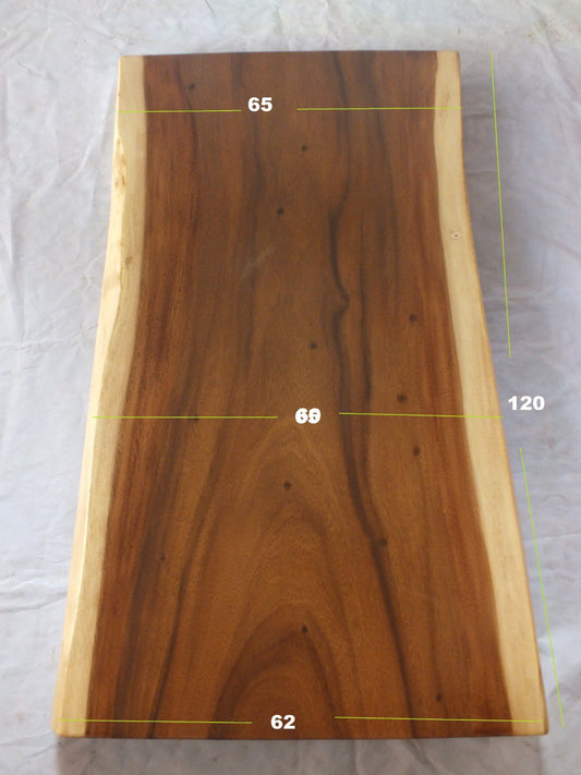Suar Wood Countertop | 0007-626065 | 47″ Live Edge Solid Wood Slab