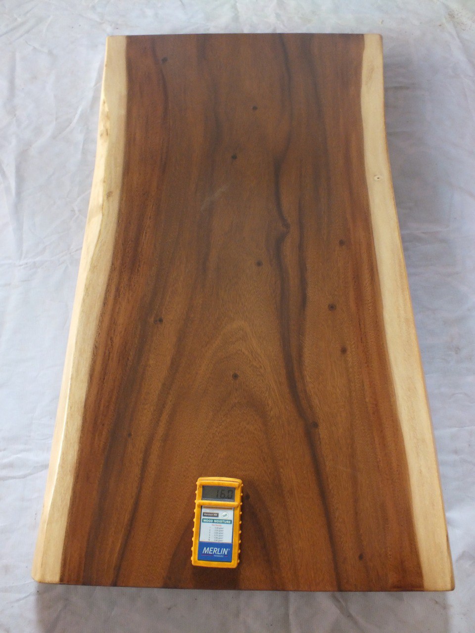 Suar Wood Countertop | 0007-626065 | 47″ Live Edge Solid Wood Slab