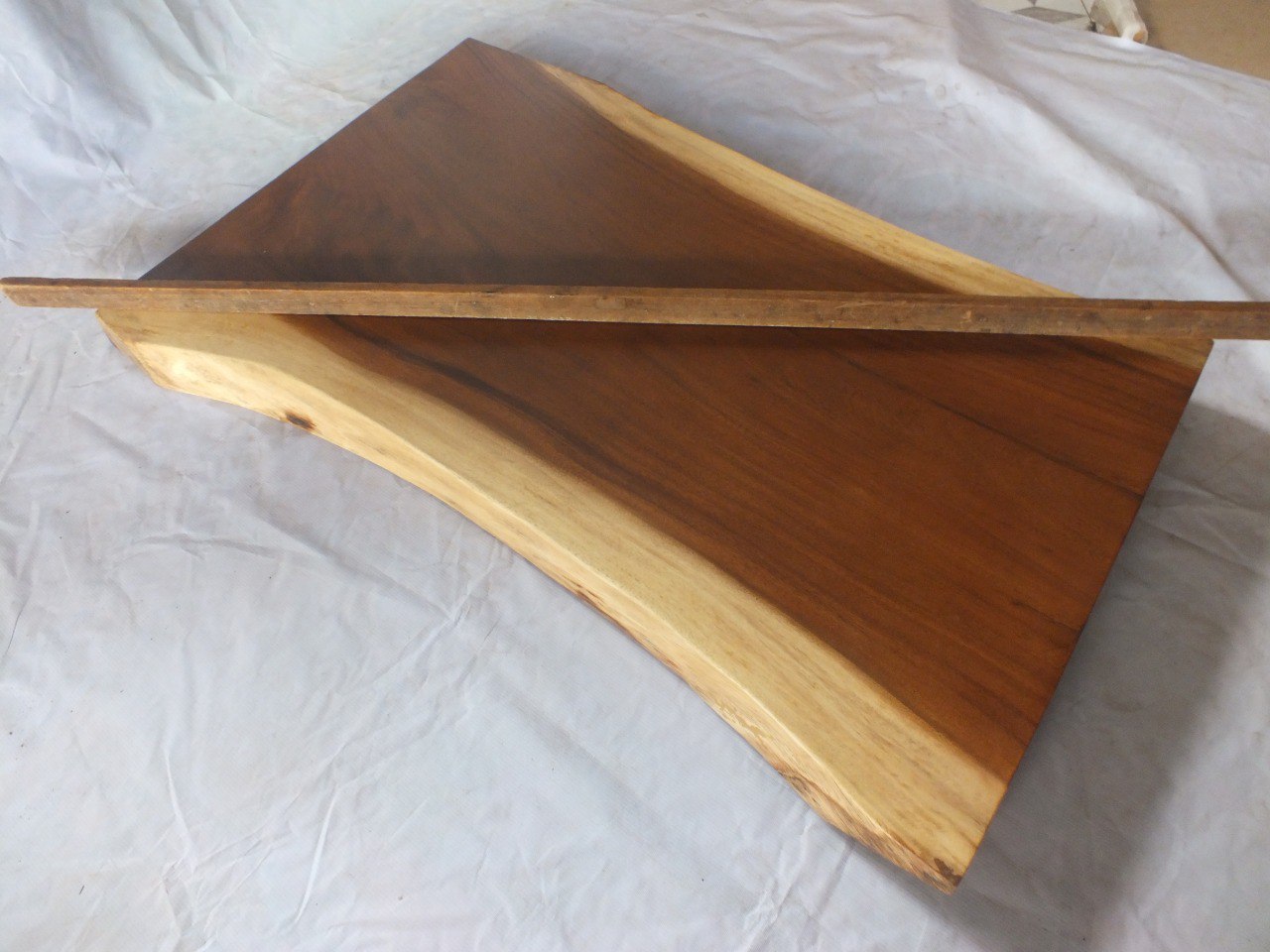 Suar Wood Countertop | 0008-646074 | 47″ Live Edge Solid Wood Slab