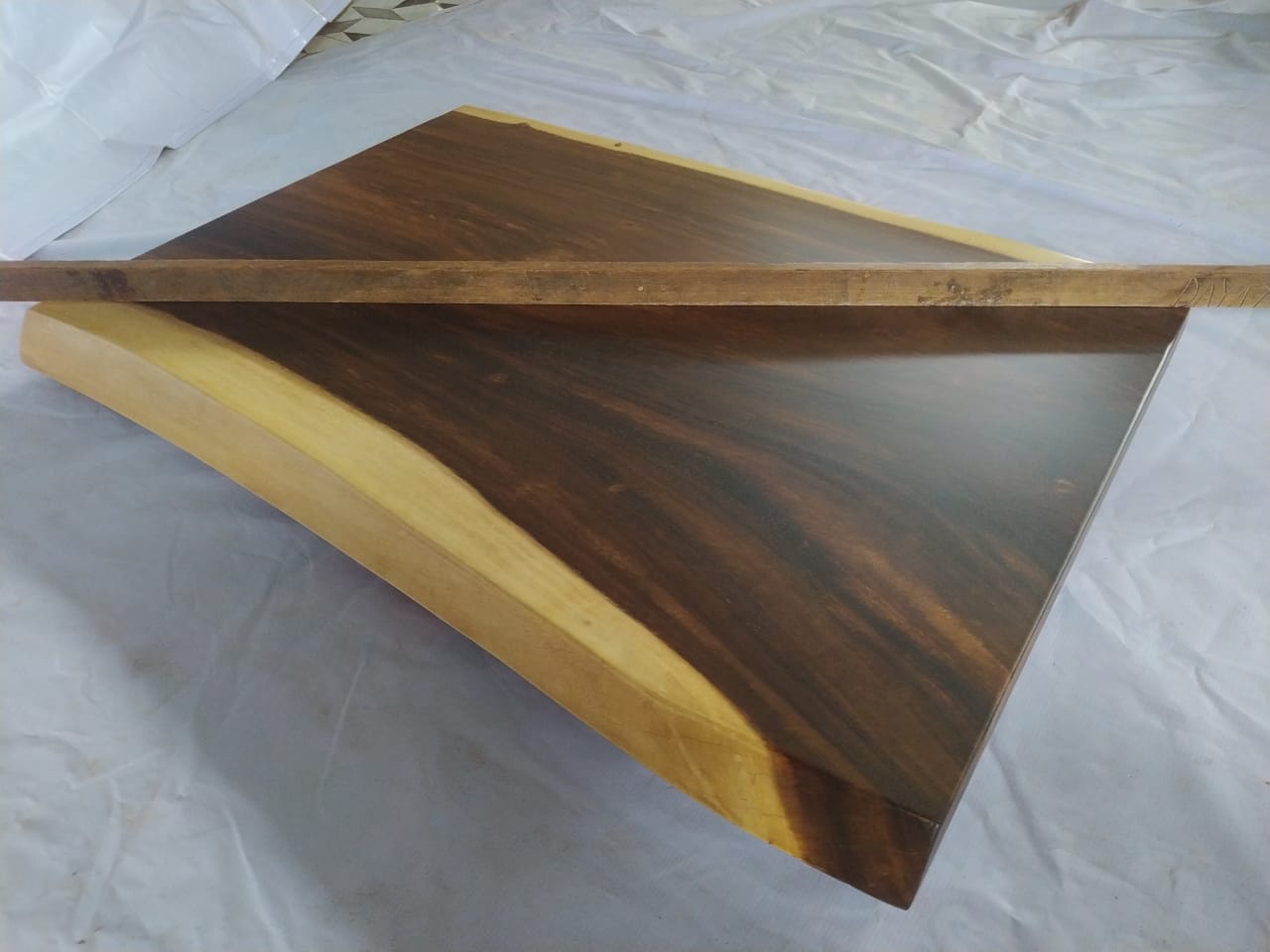 Suar Wood Countertop | 0006-747168 | 31.5″ Live Edge Solid Wood Slab