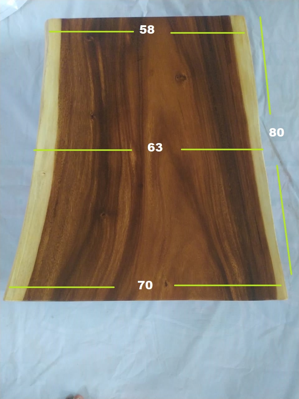 Suar Wood Countertop | 0006-747168 | 31.5″ Live Edge Solid Wood Slab