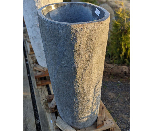 River stone pedestal sink RS-P101